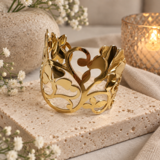 Bangle - swirl flower