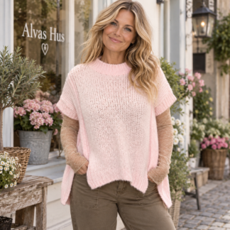 Oversize vest - baby pink