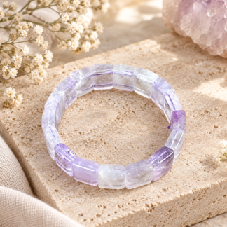 Armband - ametist soft bangle