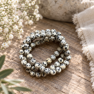 Armband - dalmatinerjaspis 8 mm