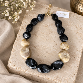Halsband - black mix H103