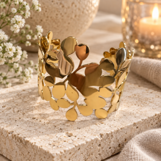 Bangle - leaf gold