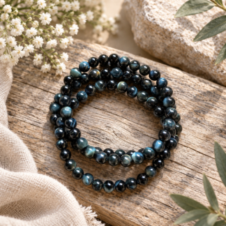 Armband - falköga 6 mm