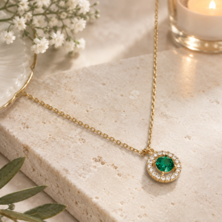 Miranda neck - emerald gold