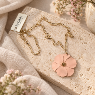 Big flower neck - pink