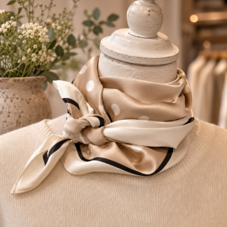 Mini scarf - dot sand