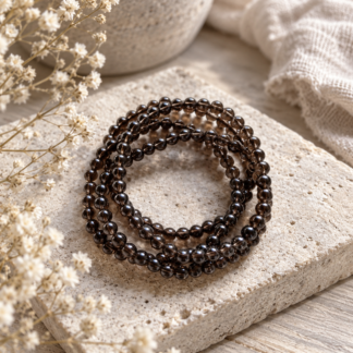 Armband - rökkvarts 5 mm