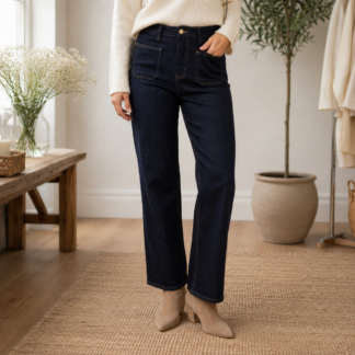 Folyrose flare jeans - dark denim