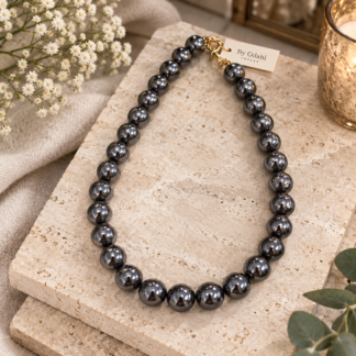 Bead neck - gun metal