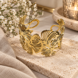 Bangle - gingko flower