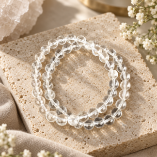 Armband - bergkristall 7 mm