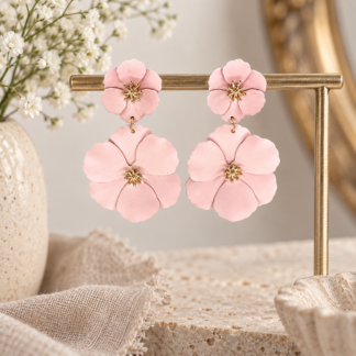 Big flower ear - pink