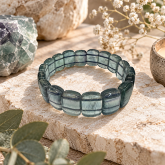 Armband A32 - blå fluorit