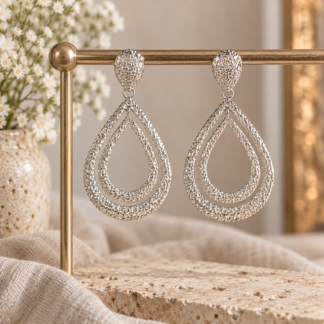 Oval ear - silver