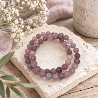 Armband A28 - lavendelkvarts