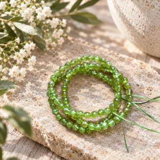 Armband - peridot 6 mm