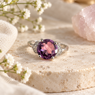 Ring - ametist 8