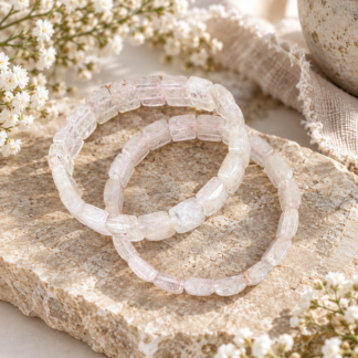 Armband - rosa hematoid soft bangle