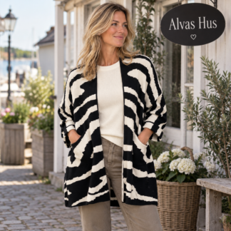 Open cardigan - zebra
