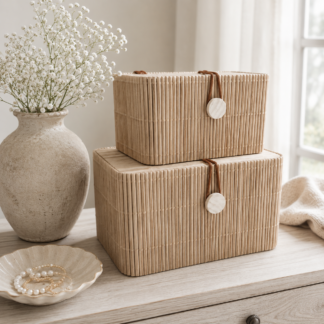 Bambubox - natur 2-set