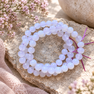 Armband - kalcedon lila