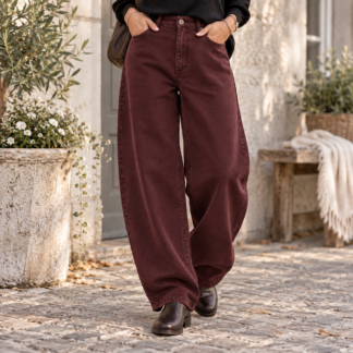 Voggo barrel jeans - wine