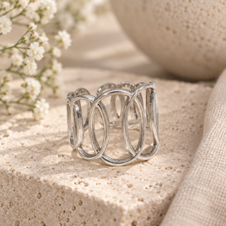 Ring  - oval silver